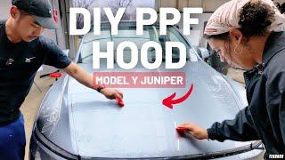 DIY PPF on Model Y Juniper (2026) Hood