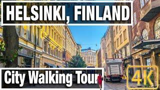 4K City Walks: Helsinki Finland Morning Walk  - Virtual Walk Walking Treadmill Video