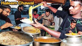 SIALKOT'S BEST Haleem Street Food in Early Morning | How to make daleem