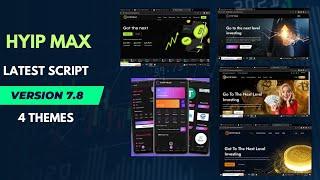 Create New Hyip Investment Website With Hyip Max Latest Script || Hyip Max Version 7.8