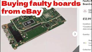 £12 faulty motherboard from eBay - can i fix it? ASUS Vivobook 15 X512FA laptop repair