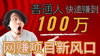 网赚| 1万10万100万，年轻人如何赚到第一桶金 | 不想穷下去就把视频看完 | 非常适合新人小白的兼职 副业 搞钱 上岸偏门路子 赚钱项目 （2025岸上见）