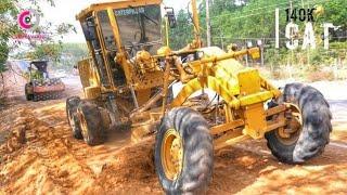 รถเกรดเดอร์แคท CAT 140K แรงเร็วของจริงดูเพลินสะใจ Motor Grader 2018 | CHANAWAN