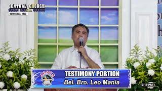 JMCIM | Testimony Portion | Bel. Bro. Leo Mania | October 23, 2022