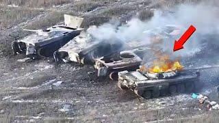 Accurate hit of Javelin missiles on russian tanks in Ukraine