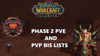 Warlock Phase 2 PVE and PVP BIS LISTS