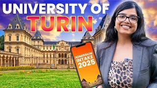 University of Turin | Admissions Open | Student Intake 2025