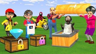 Scary Teacher 3D vs Squid Game Help Nick and His Friends Open The Mystery Chest Challenge