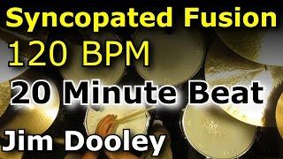 Drums Only Backing Track - Syncopated Fusion 120 BPM Drum Loop Excerpt