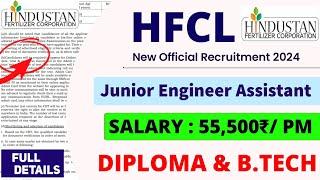 HFCL New Recruitment 2024। Junior Engineer। Freshers । Diploma & B.tech। Job Vacancy 2024। Jobs