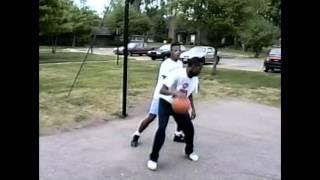 GREG HOLMES & CRAIG HOLMES PLAYING SOME BASKETBALL, 5-29-1992