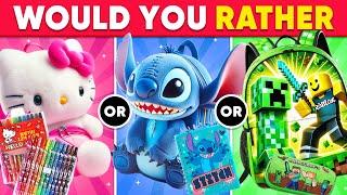  Would You Rather...? Choose Your Dream SCHOOL SUPPLIES ️ Daily Quiz