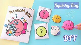 DIY Homemade Paper Squishy Blind Bags Envelope｜Free Pattern / Squishy DIY 말랑이 랜덤박스 개봉!!