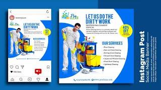 How to Create Laundry Flyer -  Instagram Post Design | Pixellab Tutorial | Diko Graphics