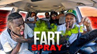 FART SPRAY PRANK IN THE FOE VAN   *MUST WATCH*