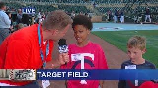 Battling Practice Buddies Hit Target Field