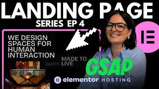 GSAP Elementor Landing Page Series - VID 4/8 - Elementor WordPress Tutorial Flex Container