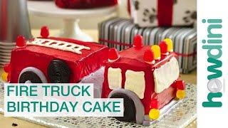 Birthday Cake Ideas: How to Make a Fire Truck Birthday Cake