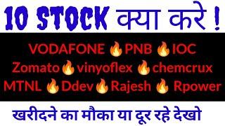 VODAFONE PNB IOCZomatovinyoflex chemcrux MTNL DdevRajesh  Rpower