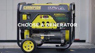 How to Choose a Generator (3 Steps)