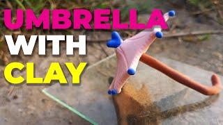 Umbrella With Clay | Clay Work | Craft by Mishi