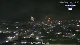 2023 New Year's Eve Fireworks Waipahu, Hawaii - LIVE