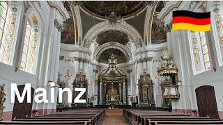 Mainz Virtual Walk, Exploring the Mainz Cathedral - Germany Travel vlog in 4K