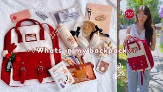 ˚⟡What's in my Backpack˚˖𓍢ִ໋͙֒˚ College Edition // Pencil bag, Stationery, Notebooks