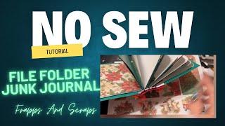 No sew file folder junk journal tutorial