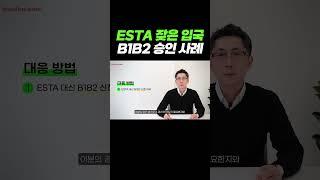 ESTA로 잦은 입국, 미국 관광비자 승인 사례