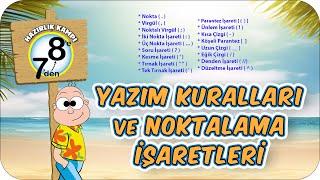 Yazım Kuralları ve Noktalama İşaretleri  7'den 8'e Hazırlık Kampı #2024