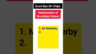 Good-Bye Mr Chips | Names of Headmasters #mrchips #goodbyemrchips #kipscollege #viralvideo #shorts