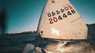 Multicam Gopro Laser/ILCA Sailing in (20knts) Sunset