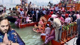 लालबागचा राजा विसर्जन सोहळा ।कफपरेड कोळीवाडा ची #fishing #boat #anantambani #ganpatibappa #visarjan