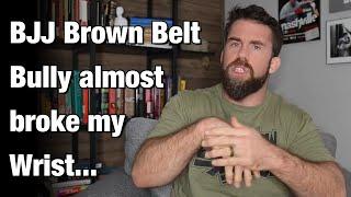 Brown Belt Bully Rips a Submission on White Belt