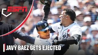 Javy Baez IS LIVID & GETS EJECTED after arguing questionable strike three call  | ESPN MLB