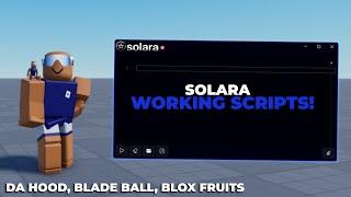 Roblox Solara V3 Working Loadstrings / Scripts!  (Free Byfron Bypass!)