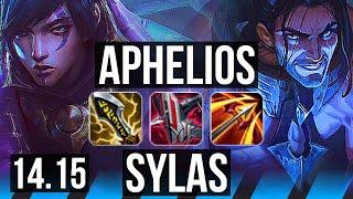 APHELIOS vs SYLAS (MID) | Quadra, 7 solo kills, Godlike, 500+ games | EUW Master | 14.15