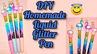 how to make DIY liquid glitter pen