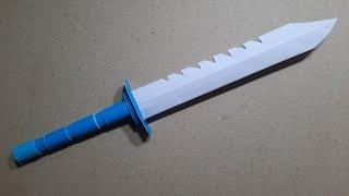 DIY BAYONET Knife - How ta make a COMBAT KNIFE from A4 paper - ORIGAMI TUTORIAL