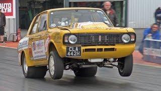 Ford Cortina MK2 Wheelie at Classic Ford Show 2017