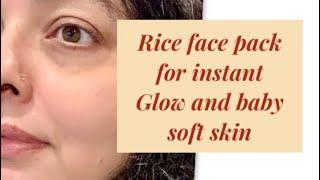 Get the glow with this pack using simple ingredients from ur kitchen.7 days of ️ for ur skin - Rice