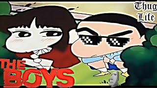 THE BOYS MEME | Shin chan thug life moment shinchan sigma moments in hindi #shinchan #theboys PART18