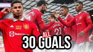 ALL OF RASHFORD'S 30 GOALS  | 2022/23