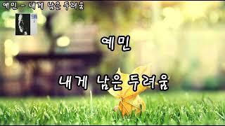 예민 - 내게 남은 두려움(자막)