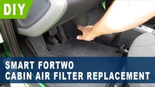 Smart Fortwo Cabin Air Filter Replacement ( 2008 2009 2010 2011 2012 2013 2014 2015 2016 2017 2018 )