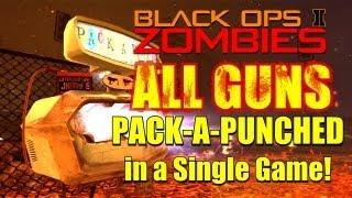 All Guns Pack a Punched in a Single Game! | Black Ops 2 Zombies