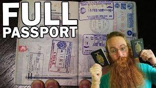 MY PASSPORT AFTER 2.5 YEARS AROUND THE WORLD - ALL STAMPS AND VISAS