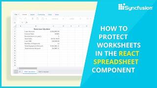 How to Protect Worksheets in the React Spreadsheet