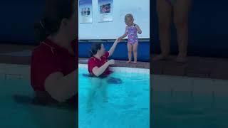 Falling into the pool #swimming #toddler #pool #safetyfirst #safetytips #learning #fun